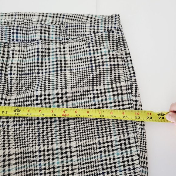 Old Navy Pants Pixie High Rise Slim Ankle Academia Plaid Preppy Stretch 20 - Picture 9 of 11